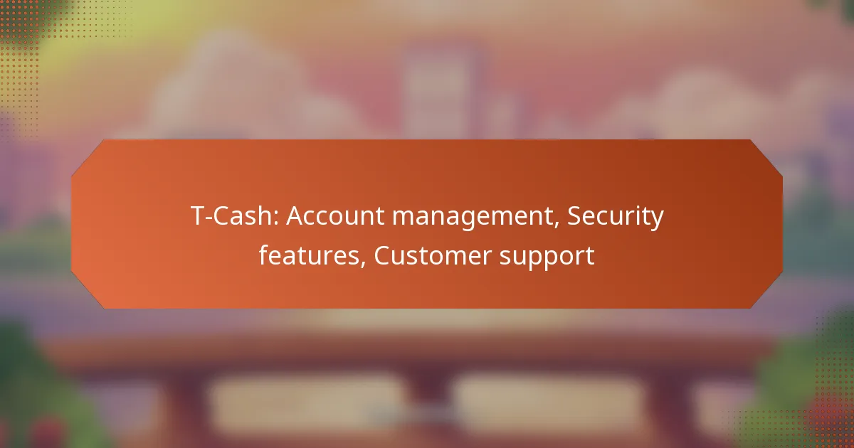 T-Cash: Account management, Security features, Customer support
