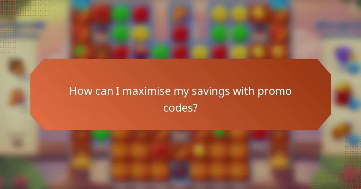 How can I maximise my savings with promo codes?