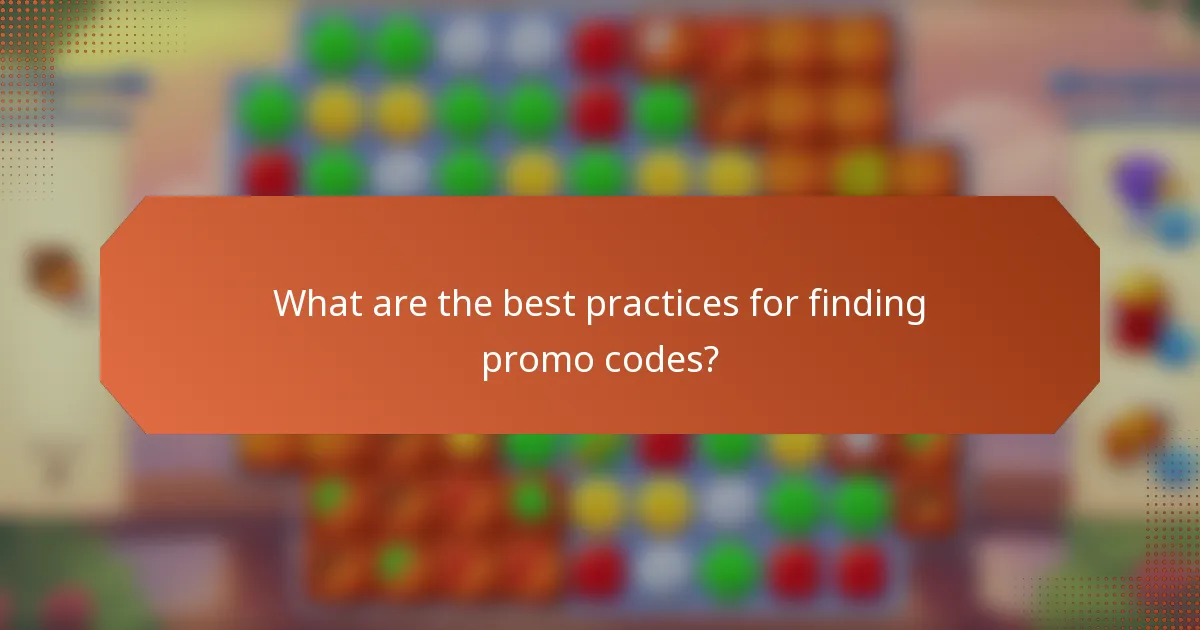 What are the best practices for finding promo codes?