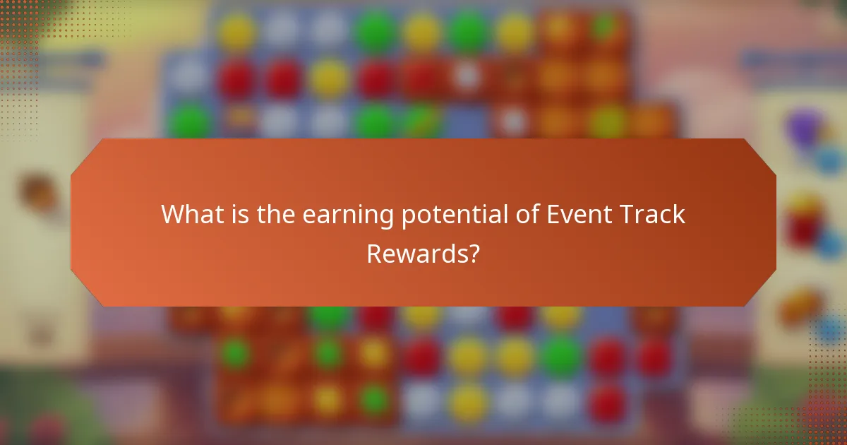 What is the earning potential of Event Track Rewards?